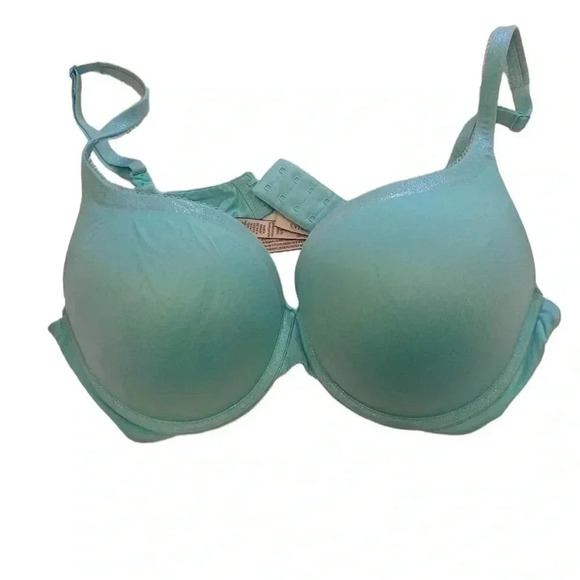 Victoria  Secret Sea Foam Green Push Up Brassiere Size 36D - Picture 1 of 6